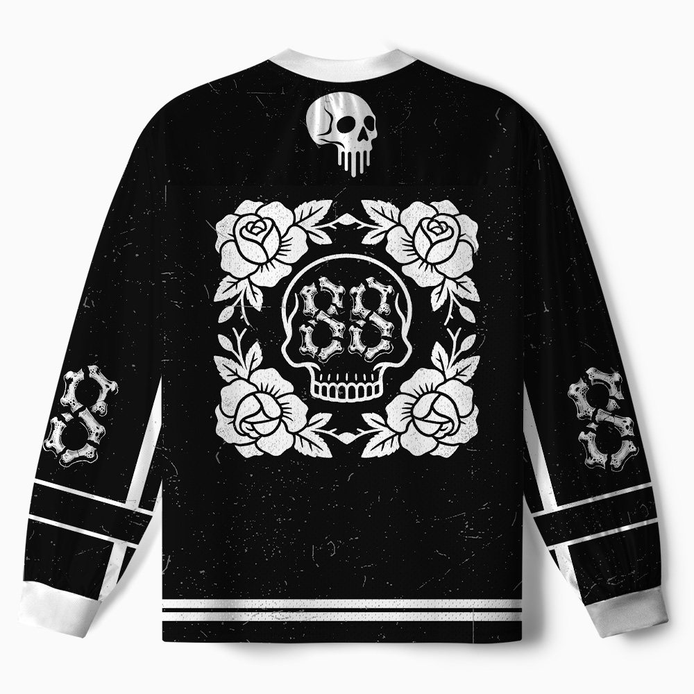 Tokyo-Tiger Skeleton On The Way Paneled Long Sleeve Jersey