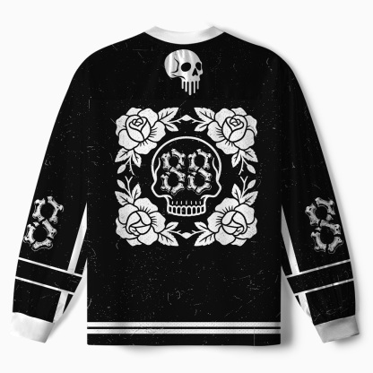 Tokyo-Tiger Skeleton On The Way Paneled Long Sleeve Jersey