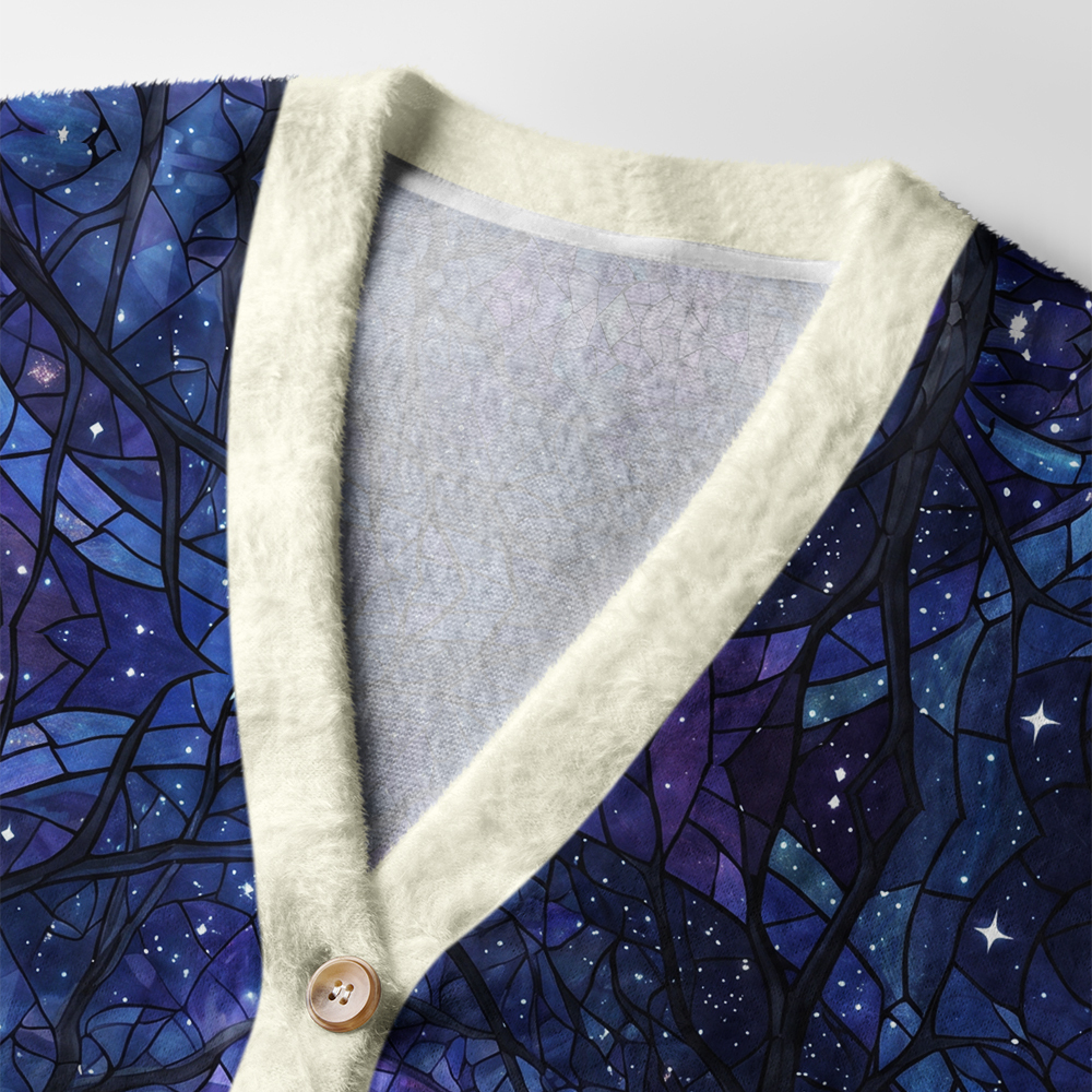 Tokyo-Tiger Crow Of The Midnight Moon Ugly Cardigan Sweater