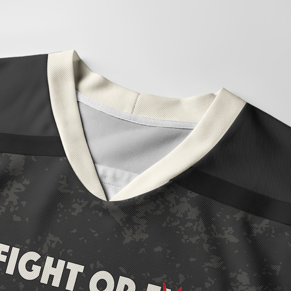 Tokyo-Tiger Spooky Ghost with Knife Long-Sleeve Hockey Jersey