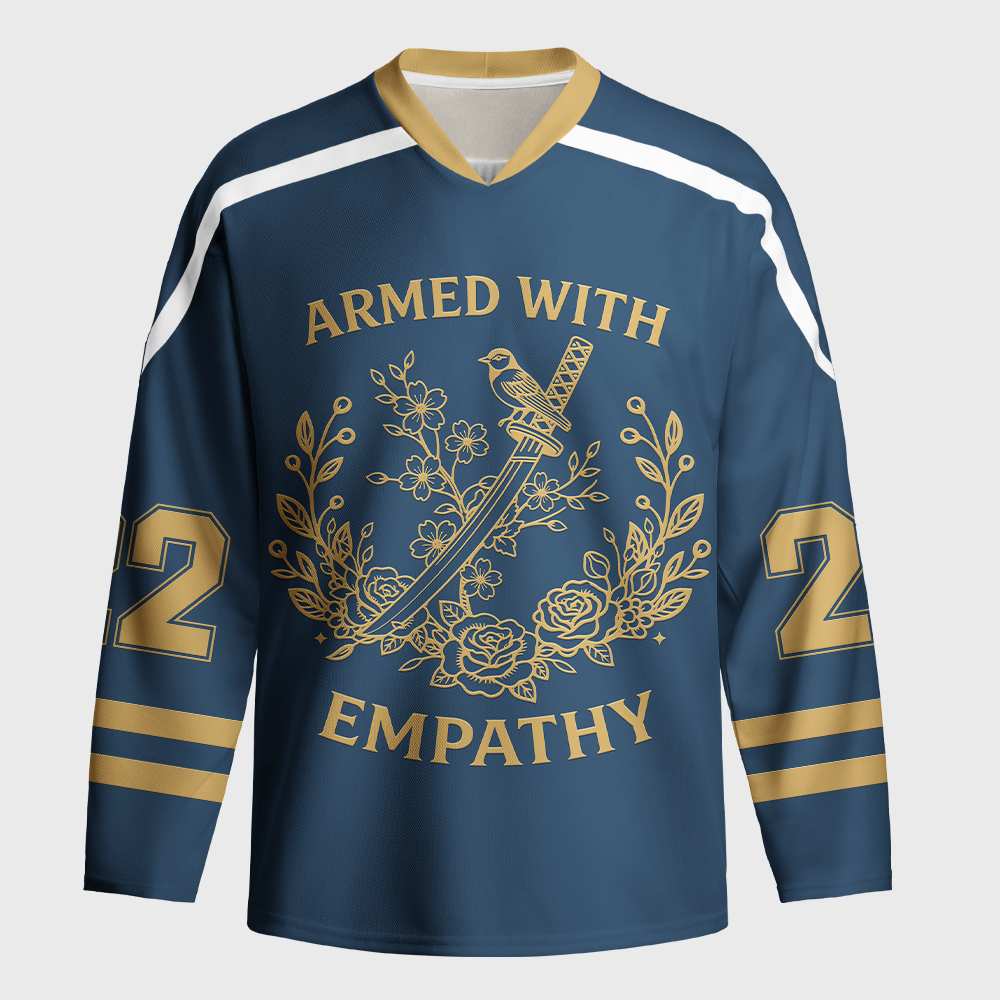 Tokyo-Tiger AWE:Armed With Empathy Long-Sleeve Hockey Jersey