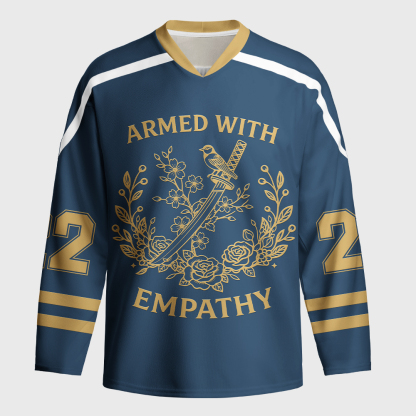 Tokyo-Tiger AWE:Armed With Empathy Long-Sleeve Hockey Jersey