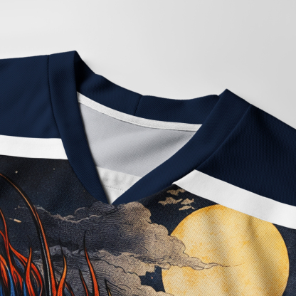 Tokyo-Tiger Storm Dragon Of The Wild Waves Long-Sleeve Hockey Jersey