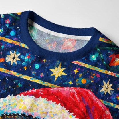 Tokyo-Tiger Christmas Capybara Lights Fuzzy Christmas Ugly Sweatshirt