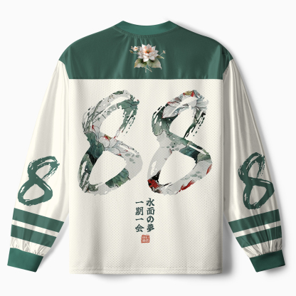 Tokyo-Tiger Lotus Lights Koi Dreams Paneled Long Sleeve Jersey