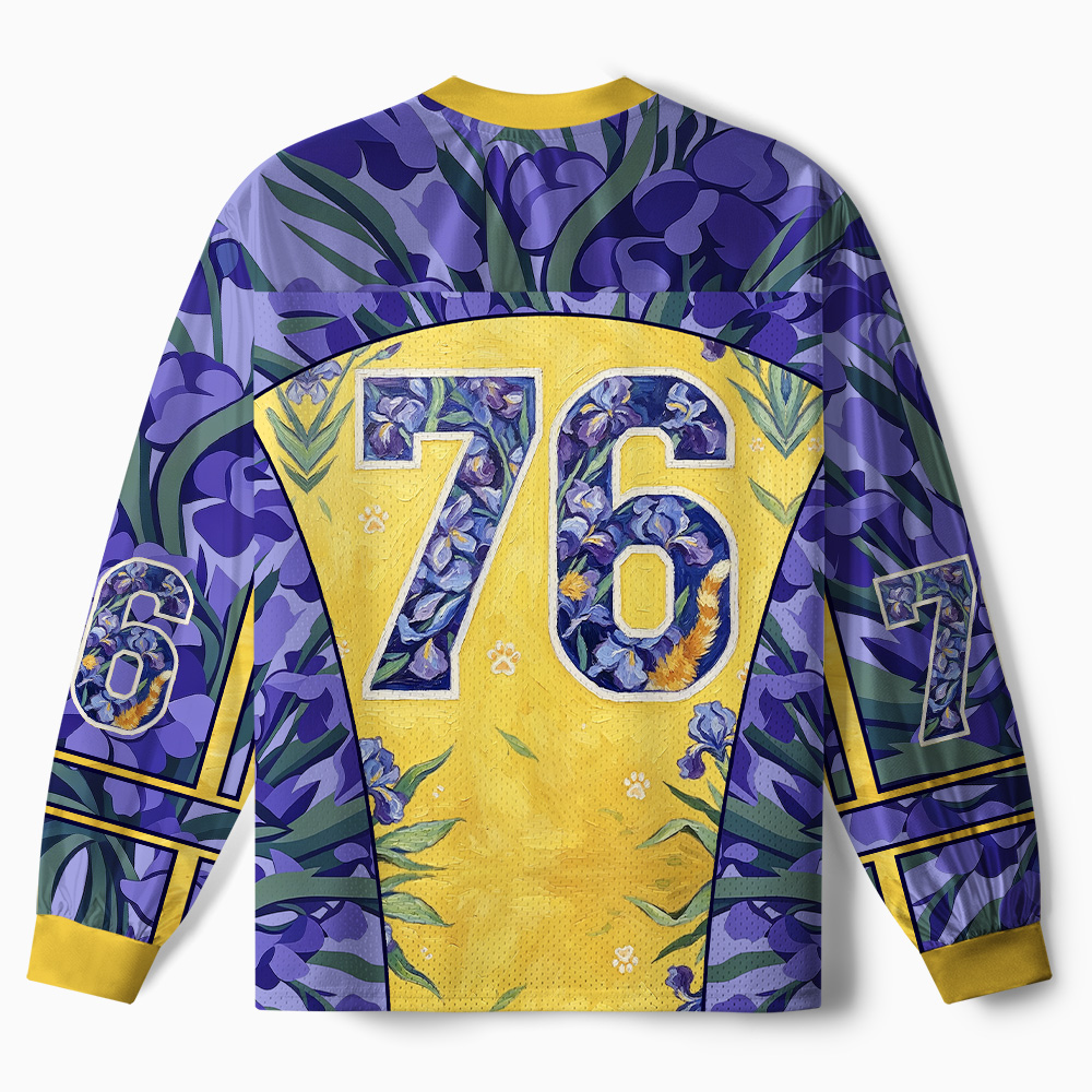 Tokyo-Tiger Iris Cat Paneled Long Sleeve Jersey