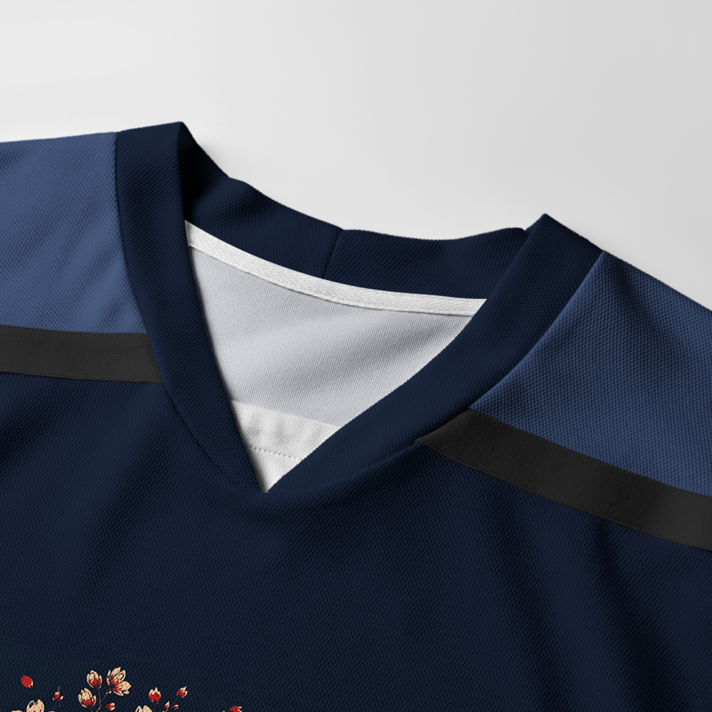 Tokyo-Tiger Japanese Twin Koi Wave Art Long-Sleeve Hockey Jersey