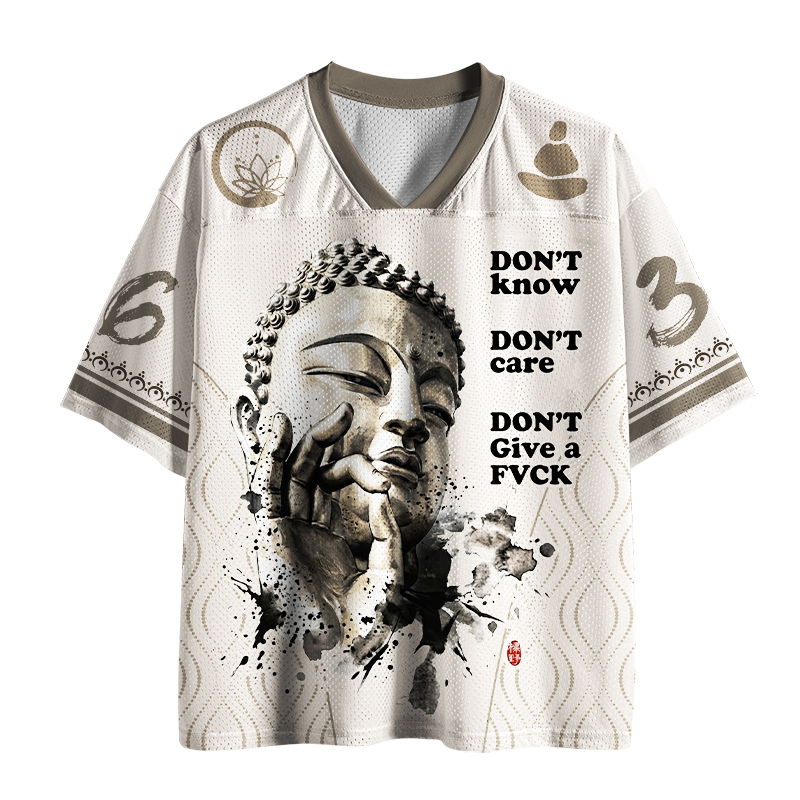 Tokyo-Tiger Funny Zen Oriental Ink Art Mesh Jersey