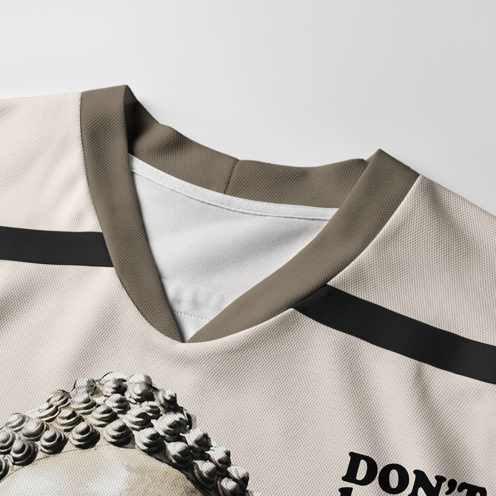 Tokyo-Tiger Funny Zen Oriental Ink Art Long-Sleeve Hockey Jersey