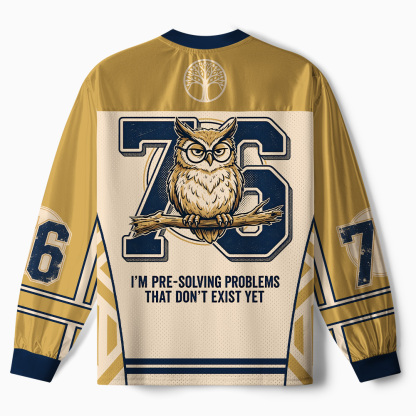 Tokyo-Tiger Overthink Master Owl Paneled Long Sleeve Jersey