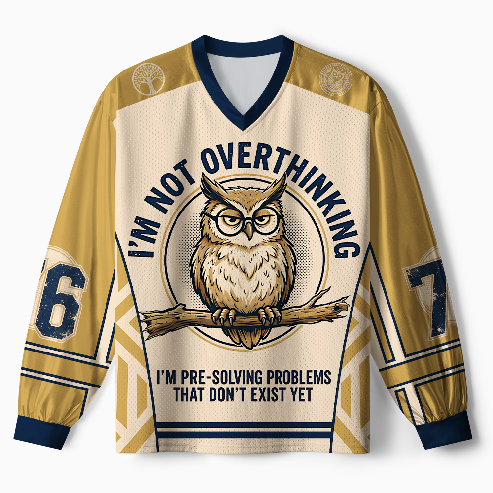 Tokyo-Tiger Overthink Master Owl Paneled Long Sleeve Jersey
