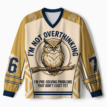 Tokyo-Tiger Overthink Master Owl Paneled Long Sleeve Jersey