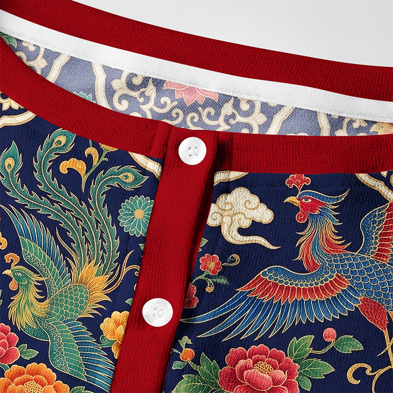 Tokyo-Tiger Auspicious Dragon Phoenix Women's Lightweight Cardigan