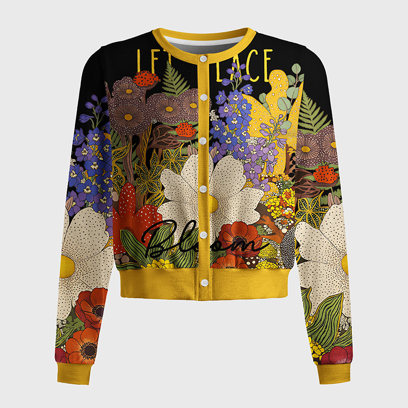 Tokyo-Tiger Peace In Bloom Women's Lightweight Cardigan