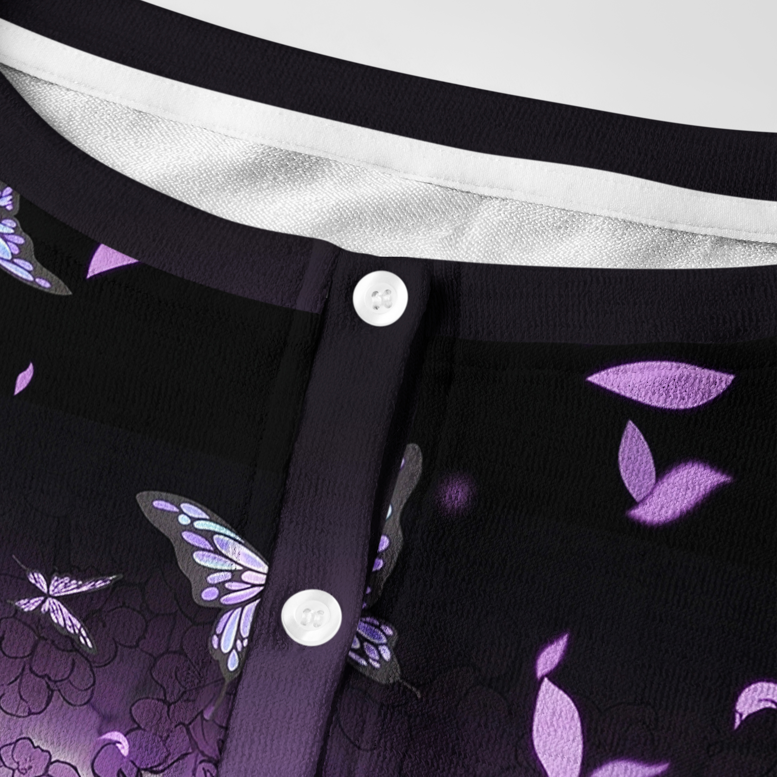 Tokyo-Tiger Purple Cherry Blossom Butterfly Women's Lightweight Cardigan