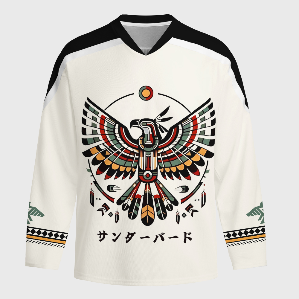 Tokyo-Tiger Sacred Thunderbird Long-Sleeve Hockey Jersey
