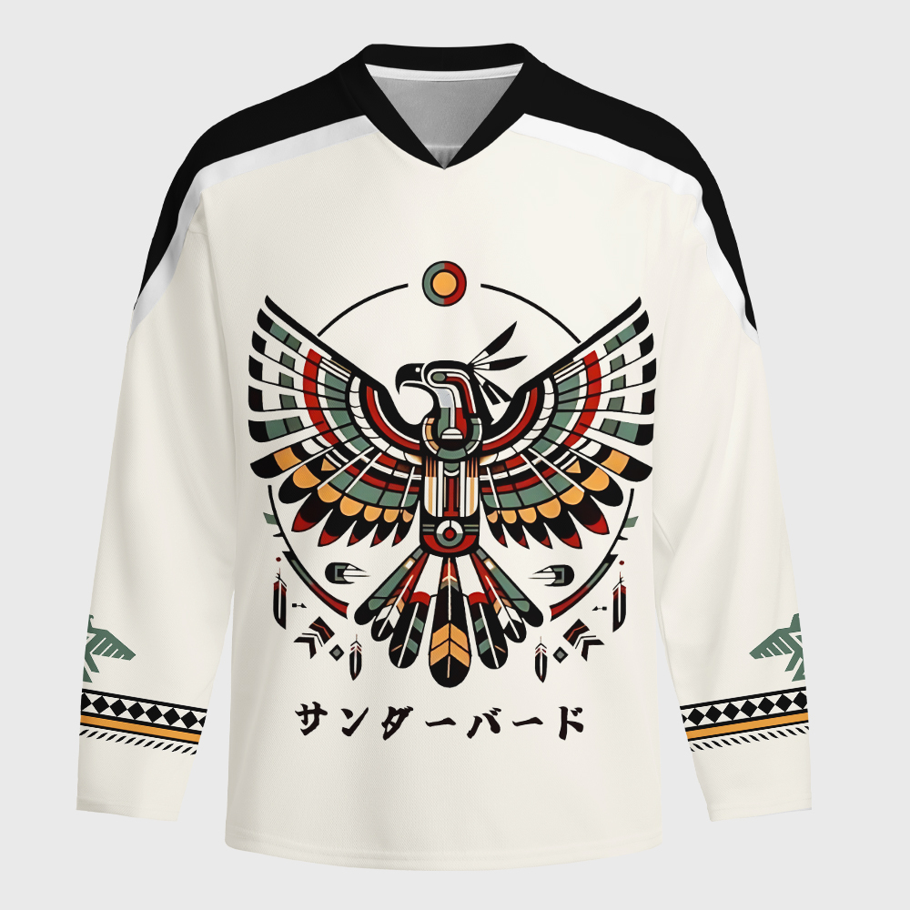 Tokyo-Tiger Sacred Thunderbird Long-Sleeve Hockey Jersey