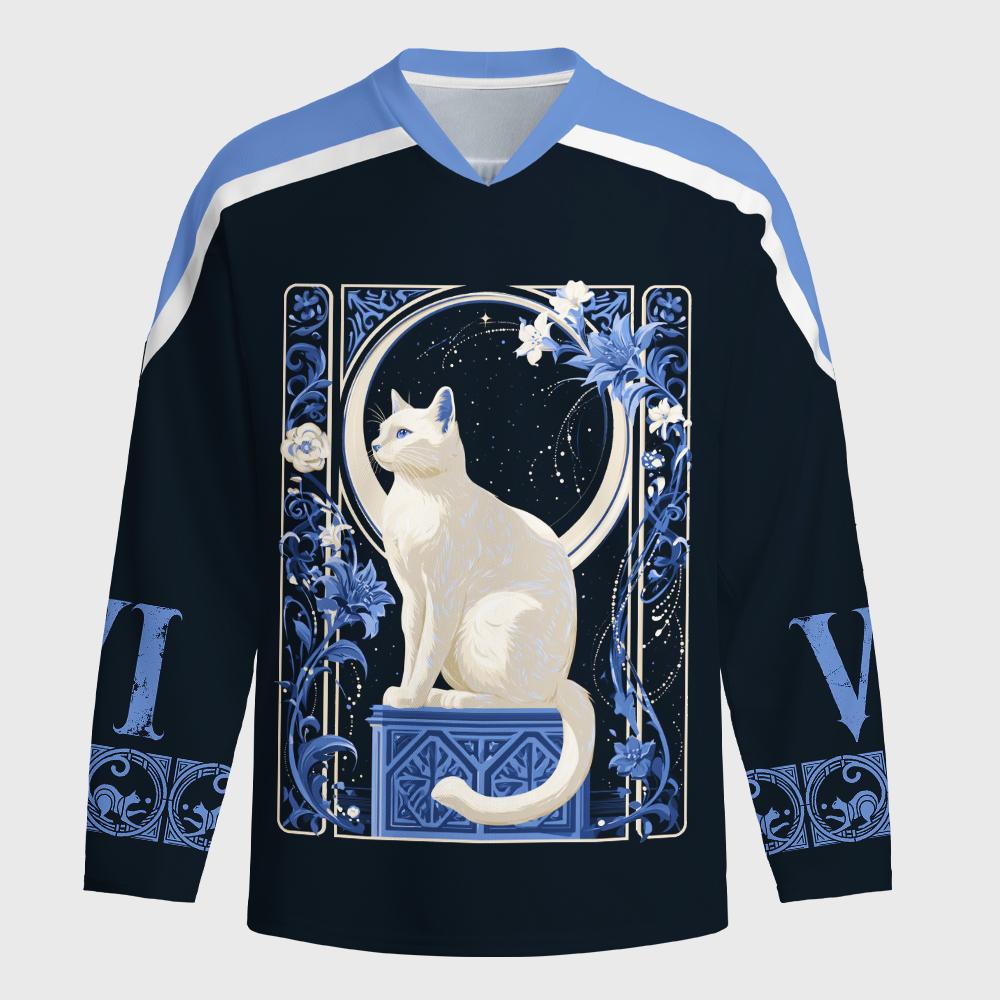 Tokyo-Tiger Lunar Cat Long-Sleeve Hockey Jersey