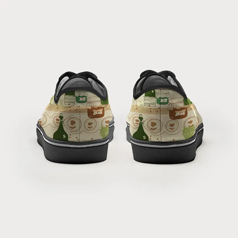 Tokyo-Tiger Cat On The Shelf Canvas Shoes