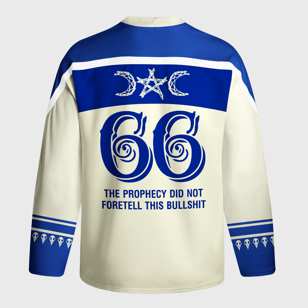 Tokyo-Tiger Sarcastic Prophecy Crow Witch Long-Sleeve Hockey Jersey