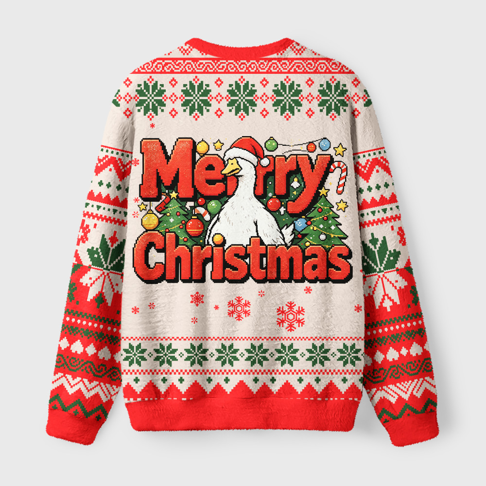 Tokyo-Tiger Big Mistake On Christmas Eve Fuzzy Christmas Ugly Sweatshirt