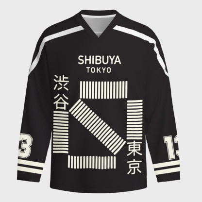 Tokyo-Tiger Trip To Tokyo Long-Sleeve Hockey Jersey