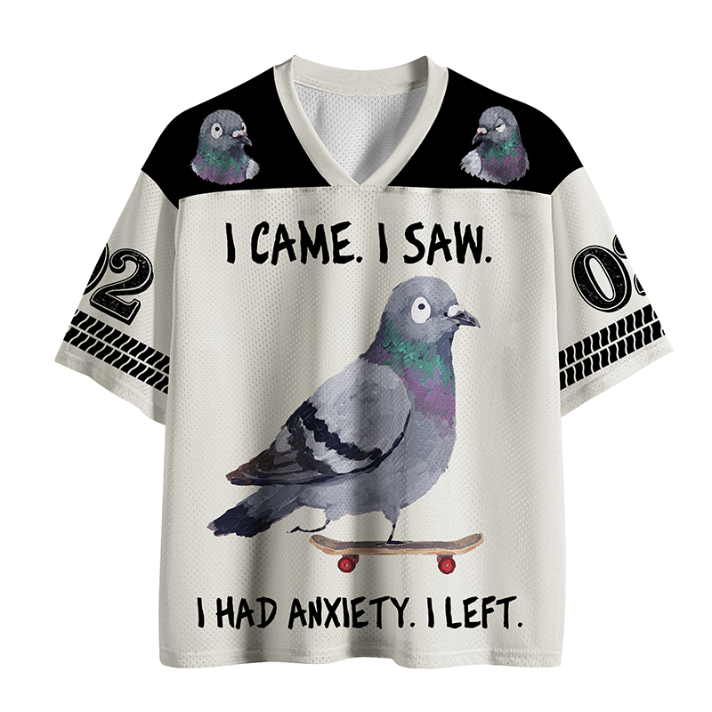 Tokyo-Tiger Skateboard Pigeon Meme Mesh Jersey