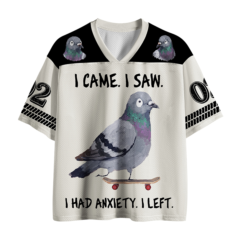 Tokyo-Tiger Skateboard Pigeon Meme Mesh Jersey
