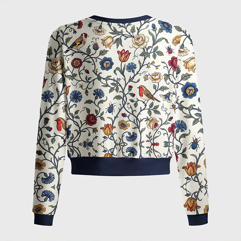 Tokyo-Tiger Vine And Songbirds Women's Lightweight Cardigan