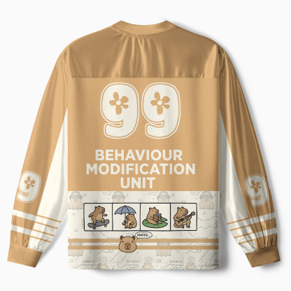 Tokyo-Tiger Dishonest Capybara Paneled Long Sleeve Jersey
