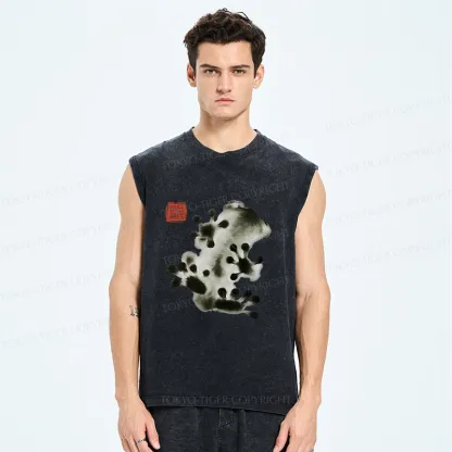 Tokyo-Tiger Ink Painting Frog Washed Tank
