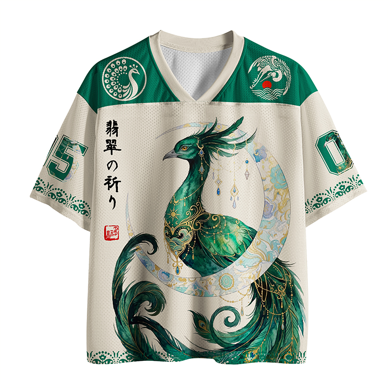 Tokyo-Tiger Light Of The Moonlit Phoenix Mesh Jersey