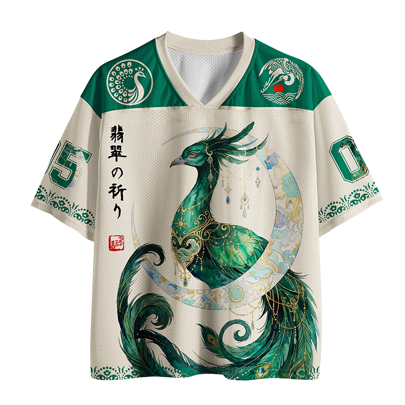 Tokyo-Tiger Light Of The Moonlit Phoenix Mesh Jersey