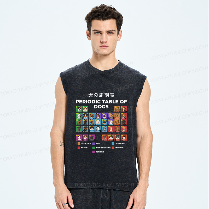 Tokyo-Tiger Periodic Table Of Dogs Washed Tank