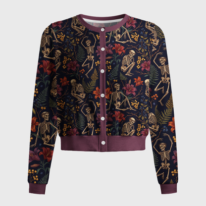 Tokyo-Tiger Life Blooms Among The Bones Women's Lightweight Cardigan