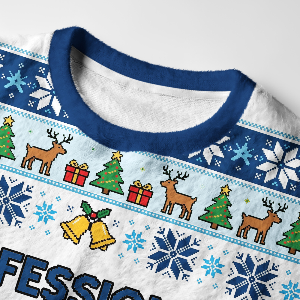 Tokyo-Tiger Professional Chaos Coordinator Fuzzy Christmas Ugly Sweatshirt
