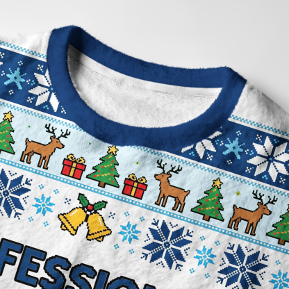 Tokyo-Tiger Professional Chaos Coordinator Fuzzy Christmas Ugly Sweatshirt