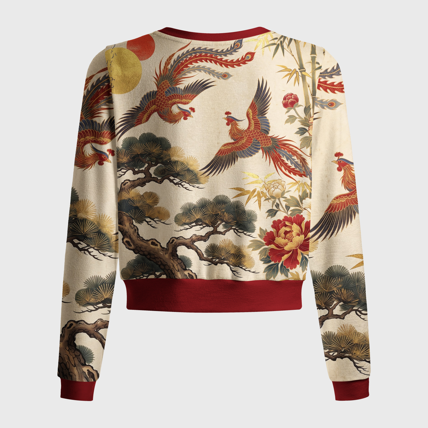 Tokyo-Tiger Vintage East Asian Phoenix Women's Lightweight Cardigan