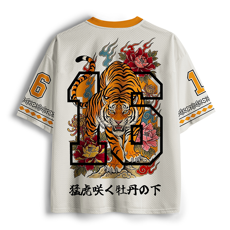 Tokyo-Tiger Floral Tiger Art Mesh Jersey