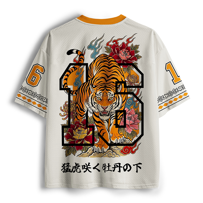 Tokyo-Tiger Floral Tiger Art Mesh Jersey