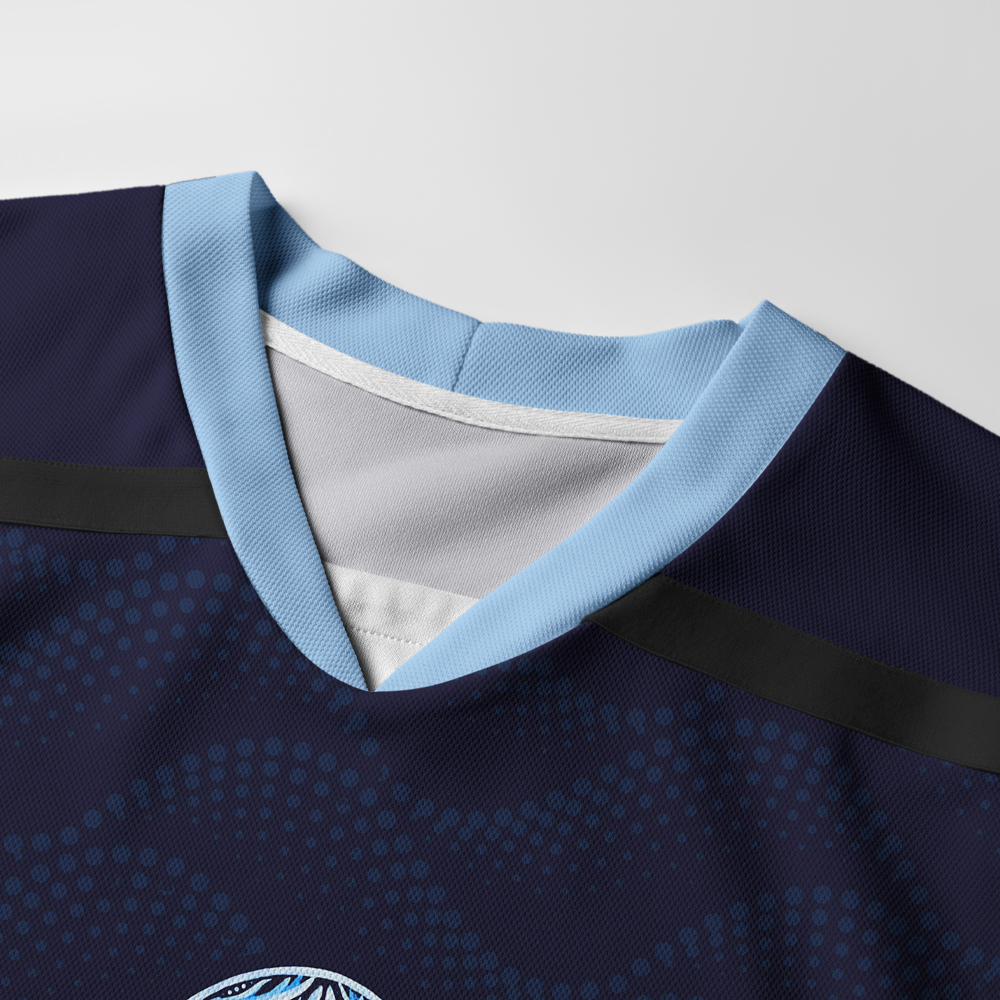 Tokyo-Tiger Tribal Octopus Long-Sleeve Hockey Jersey