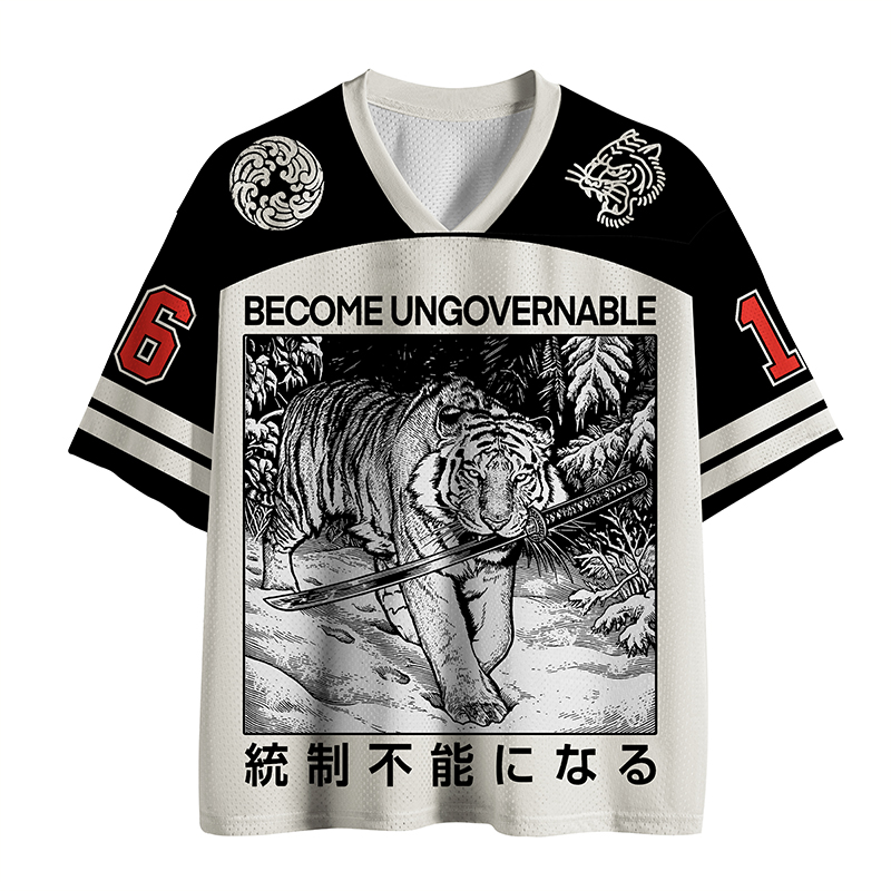 Tokyo-Tiger Sword Tiger Funny Meme Mesh Jersey