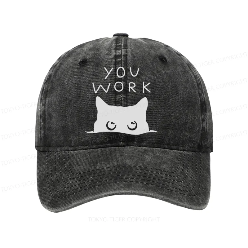 Tokyo-Tiger A Cat That Spies Washed Cap