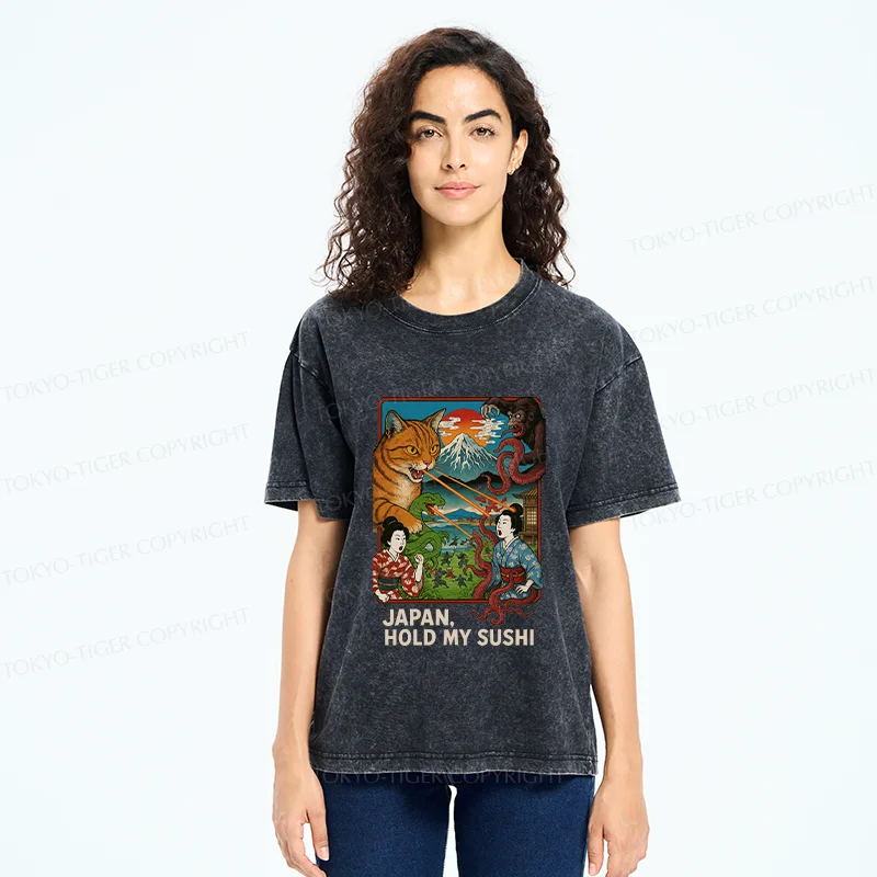 Tokyo-Tiger Monster War Washed T-Shirt
