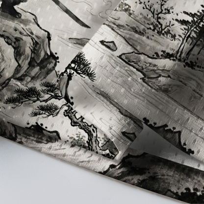 Tokyo-Tiger Samurai Cat Mountains Mesh Jersey