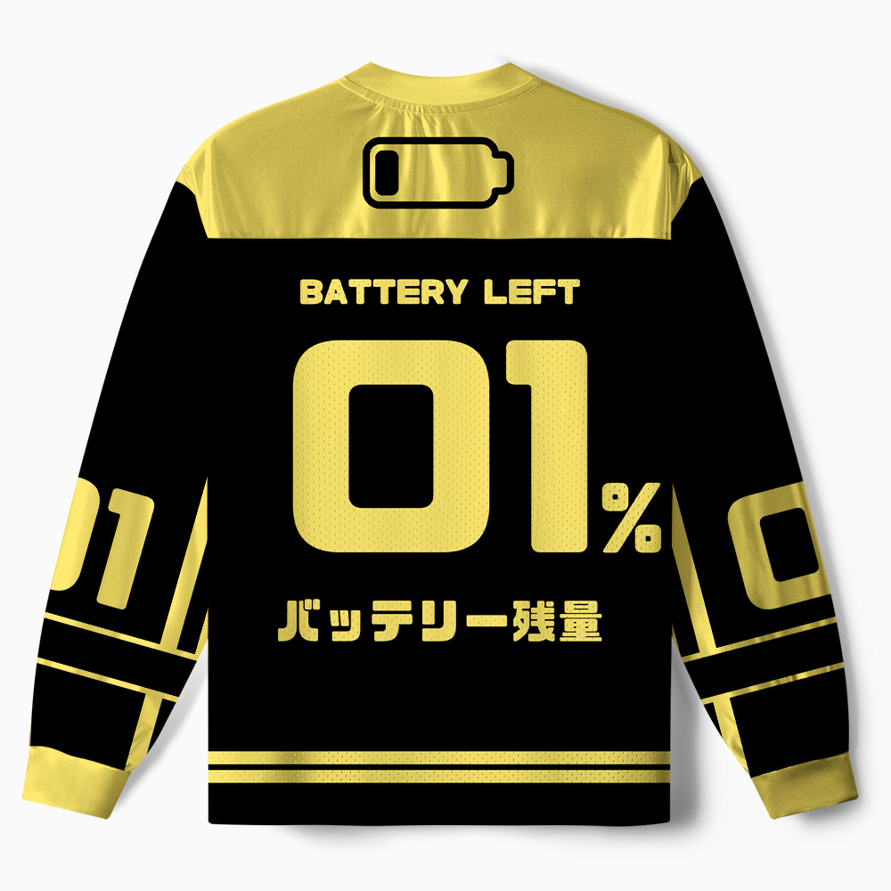 Tokyo-Tiger Funny Battery Low Paneled Long Sleeve Jersey