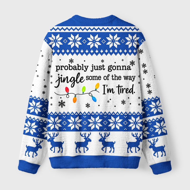 Tokyo-Tiger Christmas Jingle Song Funny Fuzzy Christmas Ugly Sweatshirt