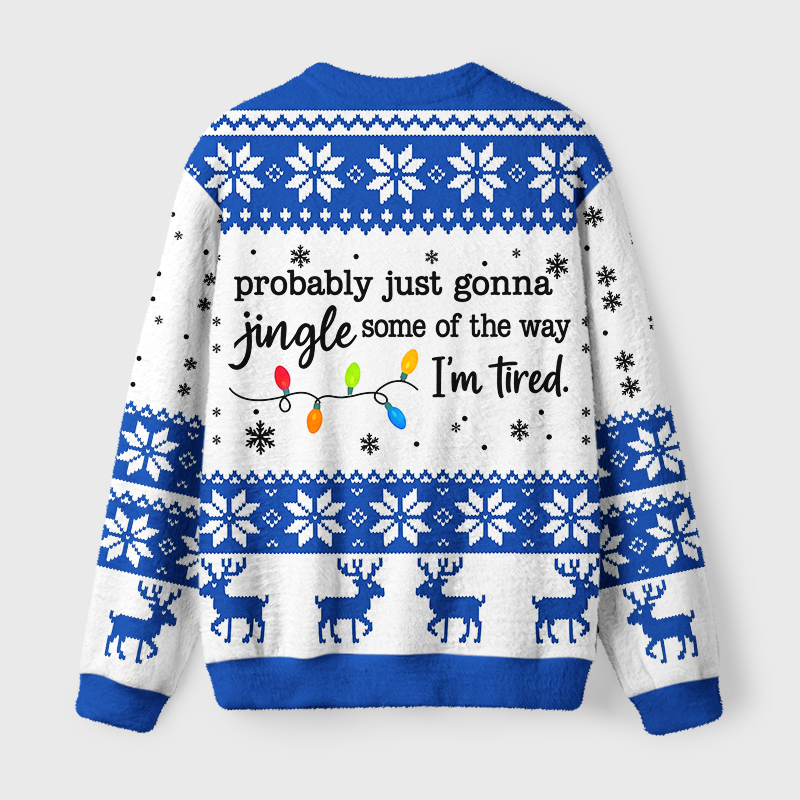 Tokyo-Tiger Christmas Jingle Song Funny Fuzzy Christmas Ugly Sweatshirt