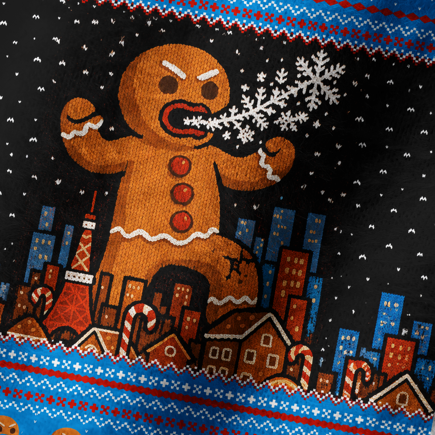 Tokyo-Tiger Gingerbread Monster Fuzzy Beanie
