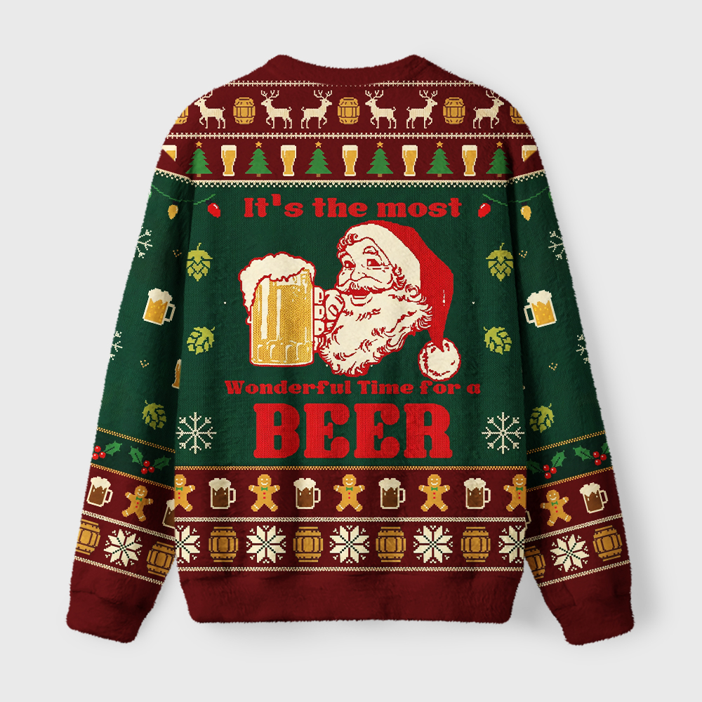 Tokyo-Tiger Must-have Beers For Christmas Fuzzy Christmas Ugly Sweatshirt